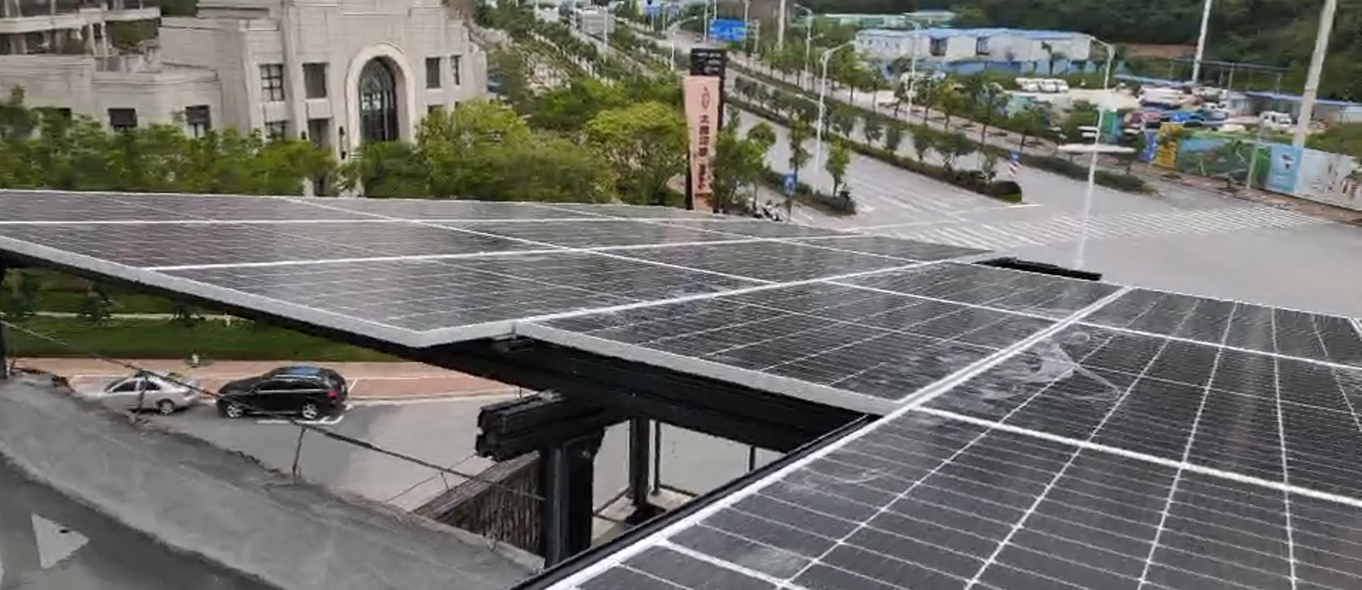 南寧市三塘盛天東郡別墅區(qū)光伏發(fā)電案例(圖2)